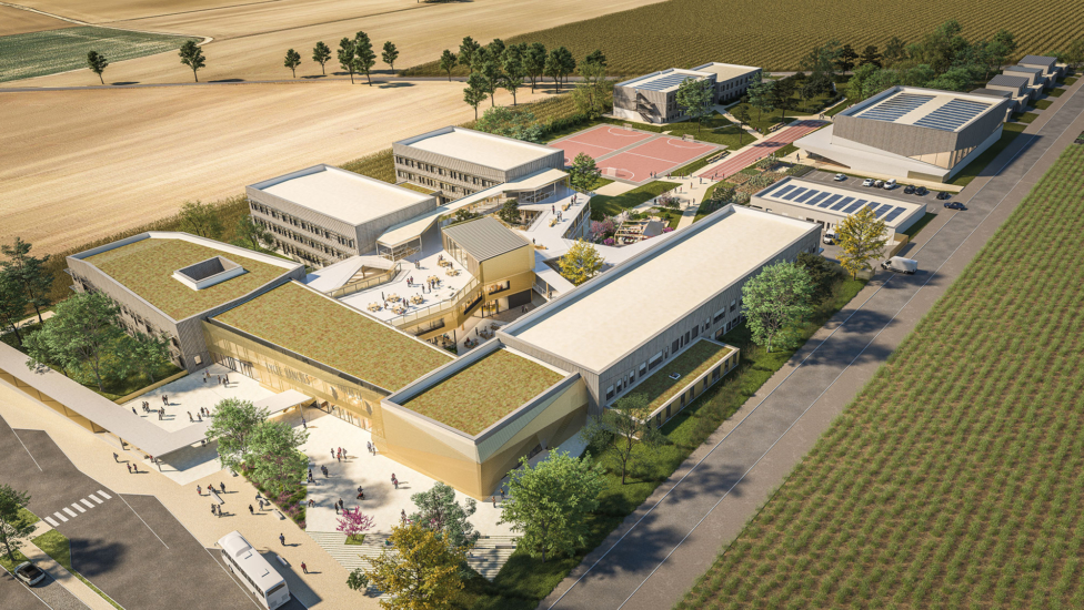a7-vue-aerienne Lycée Jospehine BAKER